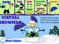 virtuellen Schneemann Spiel